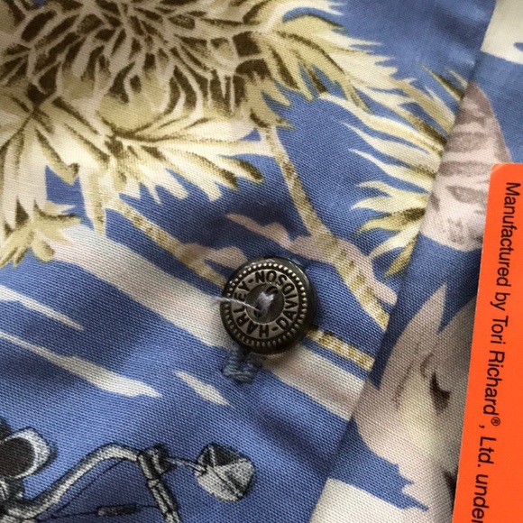 Harley Davidson Button Up W/ Front Tie - Picture 3 of 3